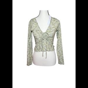 Lisa Says Gah green  Long Sleeve Top